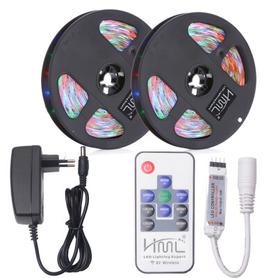 HML 2pcs 5M 24W Waterproof RGB 2835 SMD 300 LED Strip Light with RF 10Keys Remote Control AdapterEU Plug
HML 2pcs 5M 24W Waterproof RGB 2835 SMD 300 LED Strip Light with RF 10Keys Remote Control AdapterEU Plug