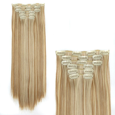 Wiginway 24" Straight 6 PCS Set Thick Hairpiece Clips in on Synthetic Hair Extensions Hair pieces for Women 16 Clips
Wiginway 24" Straight 6 PCS Set Thick Hairpiece Clips in on Synthetic Hair Extensions Hair pieces for Women 16 Clips