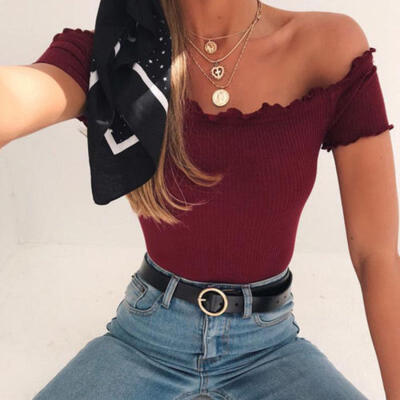 Womens Cold Off The Shoulder Loose Short Sleeve T-Shirt Party Tops Blouse Shirts
Womens Cold Off The Shoulder Loose Short Sleeve T-Shirt Party Tops Blouse Shirts