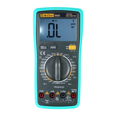Multi-functional Handheld LCD Digital NCV True RMS Multimeter DCAC Voltage Current Meter Capacitance Resistance Diode Tester
Multi-functional Handheld LCD Digital NCV True RMS Multimeter DCAC Voltage Current Meter Capacitance Resistance Diode Tester