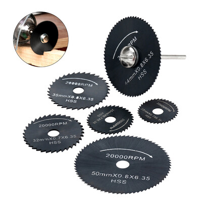 6pcs HSS Circular Saw Blades High Speed Steel Circular Rotary Blade Wheel Discs Tools Kit Set with 18" Shank for Cutting Wood Tim
6pcs HSS Circular Saw Blades High Speed Steel Circular Rotary Blade Wheel Discs Tools Kit Set with 18" Shank for Cutting Wood Tim