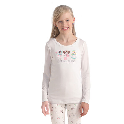 VIV & LUL children's underwear sets girls autumn clothes autumn pants sets modal DL117190 this white full of printed 120cm
VIV & LUL children's underwear sets girls autumn clothes autumn pants sets modal DL117190 this white full of printed 120cm