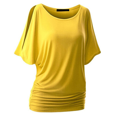 2018 Summer Fashion Women Crossover candy color T-shirt Famale Batwing dolman Sleeve casual Loose T-shirt Drape Top
2018 Summer Fashion Women Crossover candy color T-shirt Famale Batwing dolman Sleeve casual Loose T-shirt Drape Top