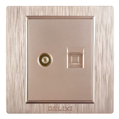 Delixi (DELIXI) switch socket panel TV network cable computer socket drawing purple series
Delixi (DELIXI) switch socket panel TV network cable computer socket drawing purple series