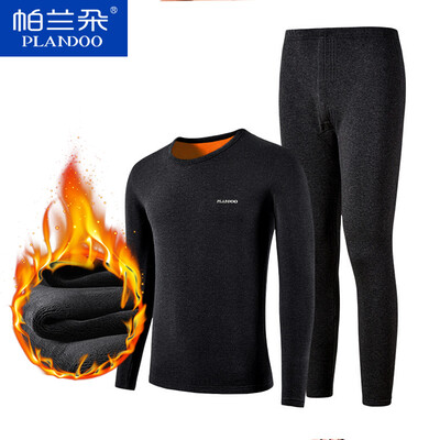 Palando plus velvet thick thermal underwear mens suit mens autumn clothing long pants round neck bottoming black
Palando plus velvet thick thermal underwear mens suit mens autumn clothing long pants round neck bottoming black