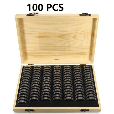 Pine Wood Coin Holder Wooden Coins Storage Box for Collectible Commemorative Coin with 20pcs Capsules Accommodate
Pine Wood Coin Holder Wooden Coins Storage Box for Collectible Commemorative Coin with 20pcs Capsules Accommodate