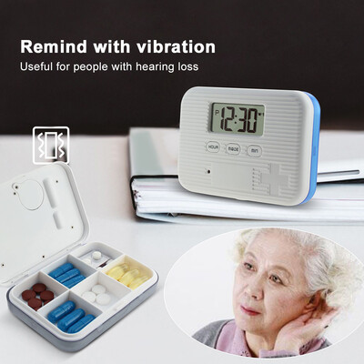 Dust-proof Separated Pill Organizer Pill Box Case Electronic Timer Alarm Clock Reminder Medicine Storage Dispenser
Dust-proof Separated Pill Organizer Pill Box Case Electronic Timer Alarm Clock Reminder Medicine Storage Dispenser