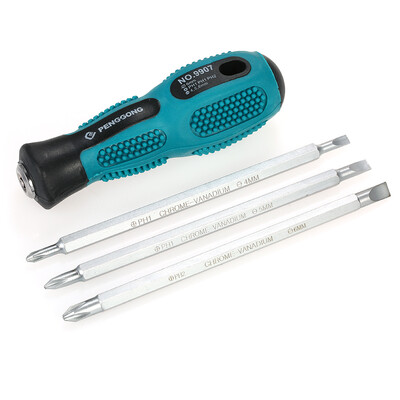 PENGGONG 4pcs Multi-functional Insulated Screwdrivers Set with Magnetic Two-Way Slotted & Phillips Bits Electrical Work Repair Too
PENGGONG 4pcs Multi-functional Insulated Screwdrivers Set with Magnetic Two-Way Slotted & Phillips Bits Electrical Work Repair Too