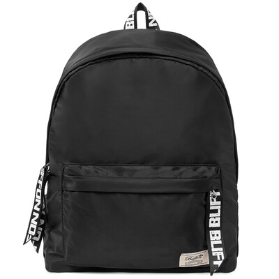 Baifeng BF16W11A solid color simple letter ribbon student couple backpack light nylon bag men&women storm black
Baifeng BF16W11A solid color simple letter ribbon student couple backpack light nylon bag men&women storm black