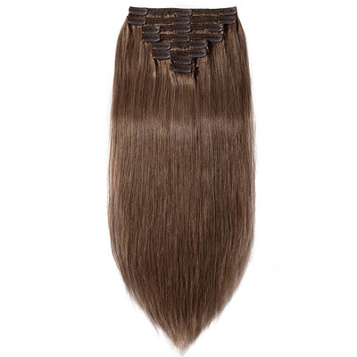 Clip in 100 Remy Human Hair Extensions double weft Grade 7A Quality Full Head 8pcs 18clips Soft Silky Straight for Women
Clip in 100 Remy Human Hair Extensions double weft Grade 7A Quality Full Head 8pcs 18clips Soft Silky Straight for Women