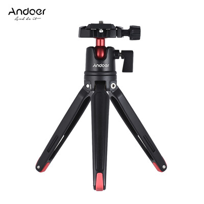 Andoer Mini Handheld Travel Tabletop Tripod Stand with Ball Head for Canon Nikon Sony DSLR Mirrorless Camcorder for iPhone X 8 7 
Andoer Mini Handheld Travel Tabletop Tripod Stand with Ball Head for Canon Nikon Sony DSLR Mirrorless Camcorder for iPhone X 8 7