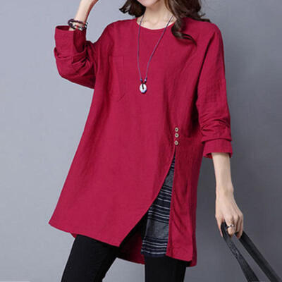 Fashion Women Ladies Loose Casual Long Sleeve T-Shirt Cotton Blouse Tops T-Shirt
Fashion Women Ladies Loose Casual Long Sleeve T-Shirt Cotton Blouse Tops T-Shirt