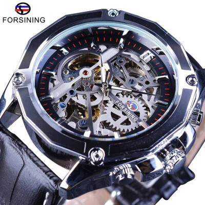 Forsining Transparent Case Gear Movement Steampunk Men Automatic Skeleton Watch Top Brand Luxury Open Work Design Self Winding
Forsining Transparent Case Gear Movement Steampunk Men Automatic Skeleton Watch Top Brand Luxury Open Work Design Self Winding