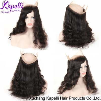 360 Lace Frontal Pre Plucked Brazilian Virgin Hair 360 degree Lace Frontal Closures Body Wave With Adjustable Strap 22"x4"x2"
360 Lace Frontal Pre Plucked Brazilian Virgin Hair 360 degree Lace Frontal Closures Body Wave With Adjustable Strap 22"x4"x2"