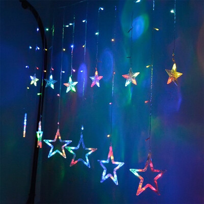 SUPli Star Curtain Lights 8 Modes With 12 Stars 138 LEDs Waterproof Linkable Curtain String Lights String Light
SUPli Star Curtain Lights 8 Modes With 12 Stars 138 LEDs Waterproof Linkable Curtain String Lights String Light