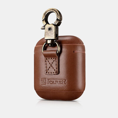 Genuine Leather Bag For AirPods Case Vintage Genuine Leather Cover For Apple Airpod Luxury Protective Storage Bag With Carabiner
Genuine Leather Bag For AirPods Case Vintage Genuine Leather Cover For Apple Airpod Luxury Protective Storage Bag With Carabiner