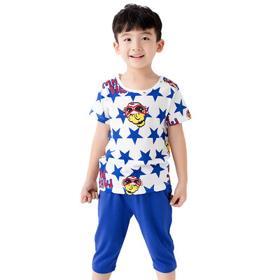 Yu Zhaolin children's T-shirt summer boys and girls short-sleeved pants suit M426614 creative star blue 100 yards
Yu Zhaolin children's T-shirt summer boys and girls short-sleeved pants suit M426614 creative star blue 100 yards