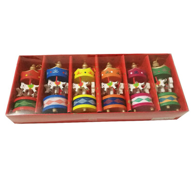 UpperX 6 piecespack Christmas Decorations On Tree Hanging Christmas Tree Ornaments Beautiful Wooden Carousel
UpperX 6 piecespack Christmas Decorations On Tree Hanging Christmas Tree Ornaments Beautiful Wooden Carousel
