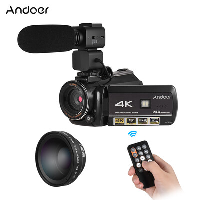 Andoer AC3 4K UHD 24MP Digital Video Camera Camcorder DV Recorder 30X Zoom WiFi Connection IR Night Vision 30" LCD Touchscreen wi
Andoer AC3 4K UHD 24MP Digital Video Camera Camcorder DV Recorder 30X Zoom WiFi Connection IR Night Vision 30" LCD Touchscreen wi