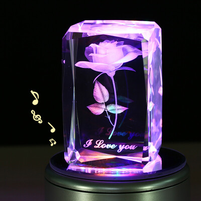 Rumless roses crystal music box pendulum birthday Valentine's Day gift send girlfriend wife romantic table white girls creative Tanabata Valentine's Day gift
Rumless roses crystal music box pendulum birthday Valentine's Day gift send girlfriend wife romantic table white girls creative Tanabata Valentine's Day gift