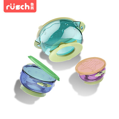 Reckless childrens baby tableware baby powerful suction cup bowl with lid anti-fall food supplement bowl box binaural colorful three-piece
Reckless childrens baby tableware baby powerful suction cup bowl with lid anti-fall food supplement bowl box binaural colorful three-piece