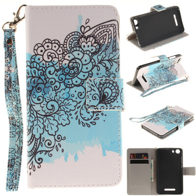 Бабочка цветы Дизайн Кожа PU откидная крышка бумажника карты держатель чехол для WIKO Lenny 2 
Бабочка цветы Дизайн Кожа PU откидная крышка бумажника карты держатель чехол для WIKO Lenny 2