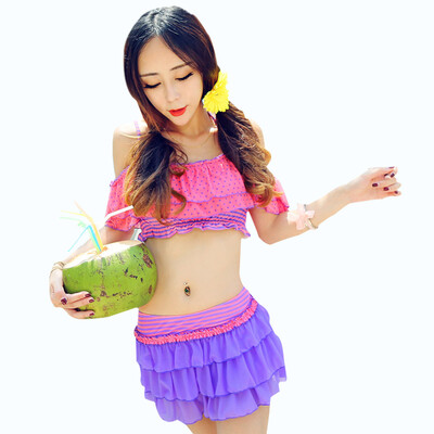 Qiehai (QIHAI) 5334-7 skirt sexy bikini three-piece swimsuit steel tray gather female swimsuit purple code
Qiehai (QIHAI) 5334-7 skirt sexy bikini three-piece swimsuit steel tray gather female swimsuit purple code