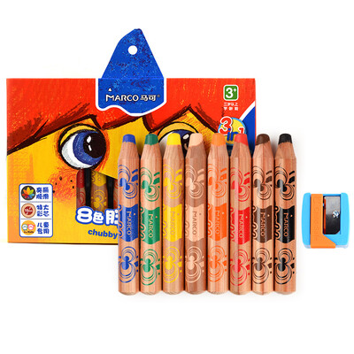 Marco MARCO 1800-8CB fat color 8 color children painting color pencil solid watercolor crayon triple
Marco MARCO 1800-8CB fat color 8 color children painting color pencil solid watercolor crayon triple