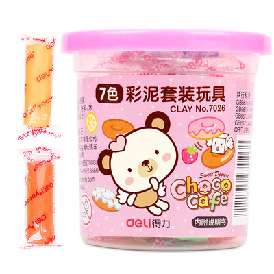 Deli) 7028 little creator colorful clay / rubber mud (24 colors) (color random hair
Deli) 7028 little creator colorful clay / rubber mud (24 colors) (color random hair