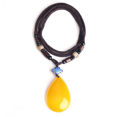Jiaofuya yellow chalcedony 925 silver Jingtai blue pendant necklace with certificate
Jiaofuya yellow chalcedony 925 silver Jingtai blue pendant necklace with certificate