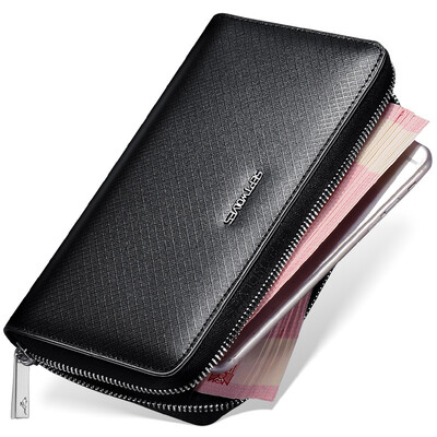 Seven wolves men's hand bag large capacity multi-card bit leather zipper handbag wallet men long section 1A2161094-01 black
Seven wolves men's hand bag large capacity multi-card bit leather zipper handbag wallet men long section 1A2161094-01 black