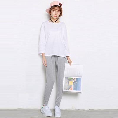CITYPLUS literary style of the end of the laying of large yards of pure color within the simple nine sleeves T-shirt women CWTC172268 white all
CITYPLUS literary style of the end of the laying of large yards of pure color within the simple nine sleeves T-shirt women CWTC172268 white all