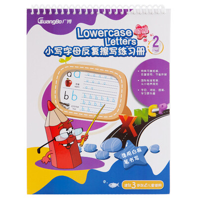 Guangbo GuangBo lowercase letters repeatedly wiping practice book description red book early childhood education stationery YZ9072-2
Guangbo GuangBo lowercase letters repeatedly wiping practice book description red book early childhood education stationery YZ9072-2