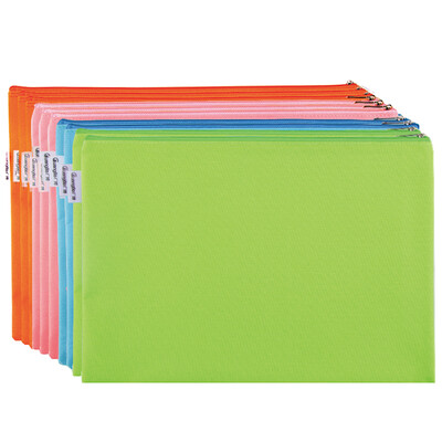 Guang Guang GuangBo 10 single layer of A4 fabric waterproof zipper file bag color bag random A6093
Guang Guang GuangBo 10 single layer of A4 fabric waterproof zipper file bag color bag random A6093