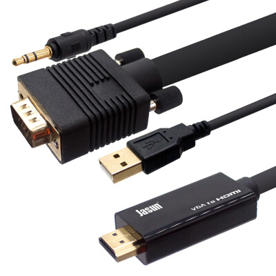 JASUN VGA to HDMI конверсионный кабель 1,5-метровый HD-монитор с поддержкой TV / TV / TV проектор 1080P JS-086
JASUN VGA to HDMI конверсионный кабель 1,5-метровый HD-монитор с поддержкой TV / TV / TV проектор 1080P JS-086