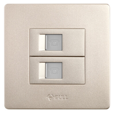 Bull BULL switch socket G07 series two telephone jack 86 type panel G07T211 U6 champagne gold
Bull BULL switch socket G07 series two telephone jack 86 type panel G07T211 U6 champagne gold