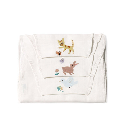 Cotton age PurCotton baby sweat towel washed gauze sweat towel sweat towel 25x50cm kitten deer bird 3 bag
Cotton age PurCotton baby sweat towel washed gauze sweat towel sweat towel 25x50cm kitten deer bird 3 bag