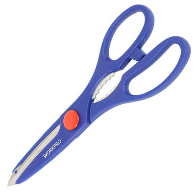 Десять тысяч граммов сокровище (WORKPRO) W015014N бытовые кухонные ножницы Многоцелевые ножницы острые инструмент швейные ножницы офиса ножницы синий
Десять тысяч граммов сокровище (WORKPRO) W015014N бытовые кухонные ножницы Многоцелевые ножницы острые инструмент швейные ножницы офиса ножницы синий
