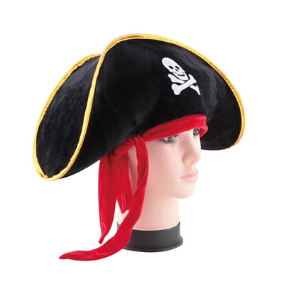 Пиратского капитана Hat Cap Череп Crossbone костюма партии причудливого платья Halloween
Пиратского капитана Hat Cap Череп Crossbone костюма партии причудливого платья Halloween