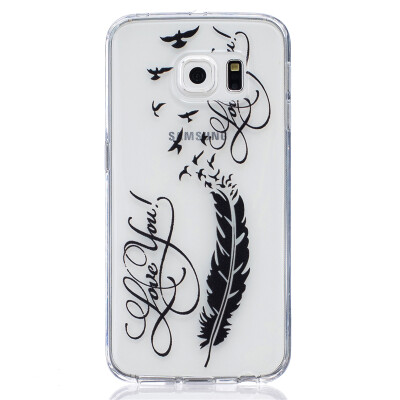 LOVE Feathers Pattern Soft Thin TPU Rubber Silicone Gel Case Cover for SAMSUNG GALAXY S6 Edge
LOVE Feathers Pattern Soft Thin TPU Rubber Silicone Gel Case Cover for SAMSUNG GALAXY S6 Edge