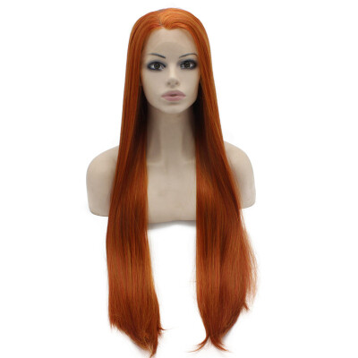 

Iwona Synthetic Hair Lace Front Long Straight Reddish Blonde Wig