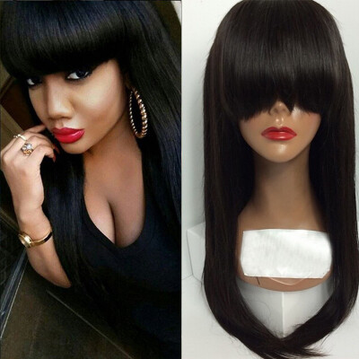 Brazilian Silky Straight Lace Front Human Hair Wigs With Bangs Glueless Hair Lace Front Wigs For Black Women
Brazilian Silky Straight Lace Front Human Hair Wigs With Bangs Glueless Hair Lace Front Wigs For Black Women