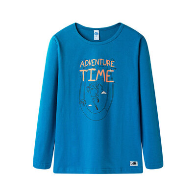 Three guns dits neutral turquoise blue skin moisturizing cotton children children round neck long sleeve shirt 2C019A0 turquoise blue 110
Three guns dits neutral turquoise blue skin moisturizing cotton children children round neck long sleeve shirt 2C019A0 turquoise blue 110