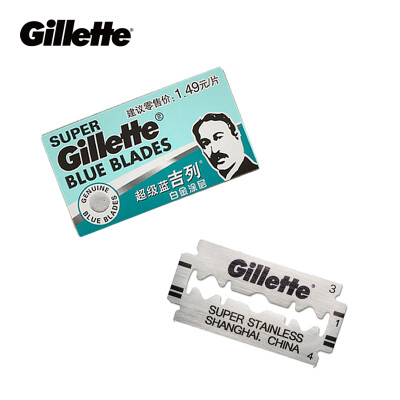 Shaving Razor Blades Gillette Super Blue Blades Men Stainless Steel double edge Shaver Blades 1box 5 blades
Shaving Razor Blades Gillette Super Blue Blades Men Stainless Steel double edge Shaver Blades 1box 5 blades