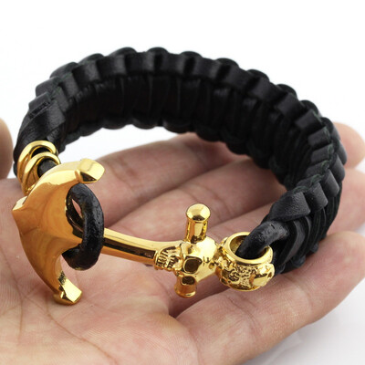 bracelets for men jewelry Fashion Jewelry 235cm PU Leather Bangle Charm Gold Anchor Bracelets For Women Men
bracelets for men jewelry Fashion Jewelry 235cm PU Leather Bangle Charm Gold Anchor Bracelets For Women Men