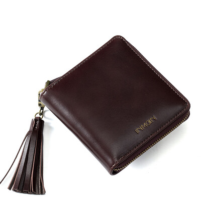 Yin Man cowhide wallet simple retro solid color tassel short paragraph zipper change money folder holding bag oil wax leather wallet card package 8541740001 dark red
Yin Man cowhide wallet simple retro solid color tassel short paragraph zipper change money folder holding bag oil wax leather wallet card package 8541740001 dark red
