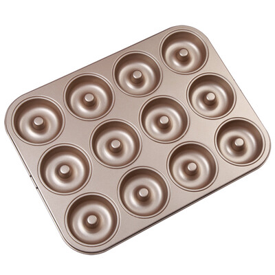 JCNo champagne gold non-stick coating medium donut mold 12 even hollow mold cake baking tools large molds must be good size
JCNo champagne gold non-stick coating medium donut mold 12 even hollow mold cake baking tools large molds must be good size