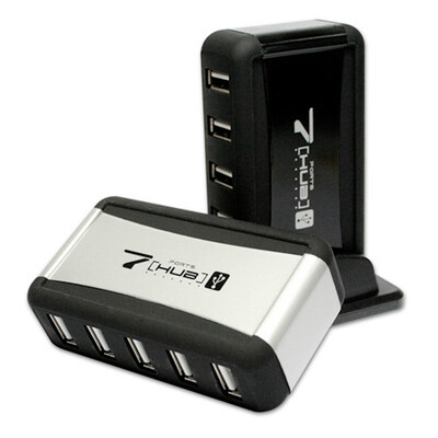 Вертикальная семь портов USB HUB 7-портовый концентратор с блоком высокоскоростной USB2.0 удлинителя