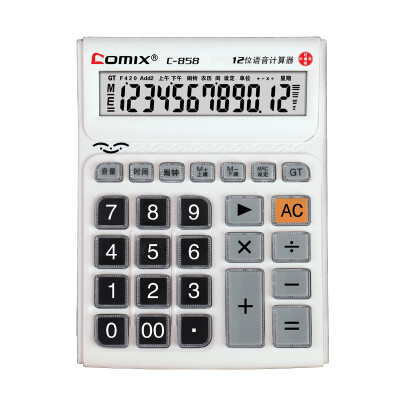 COMIX) C-898 large Taiwan Shu as the voice king calculator 12 new and old packaging random delivery
COMIX) C-898 large Taiwan Shu as the voice king calculator 12 new and old packaging random delivery