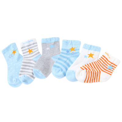 Mile fish baby baby four seasons cotton flat socks newborn children cotton socks blue 3-5 years old 6 pairs of equipment
Mile fish baby baby four seasons cotton flat socks newborn children cotton socks blue 3-5 years old 6 pairs of equipment